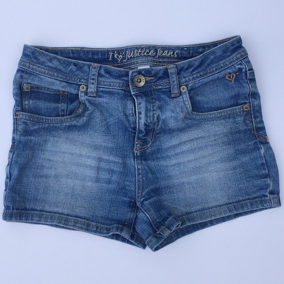 JUSTICE Other - Justice jean shorts girls sz 14 R denim simply low